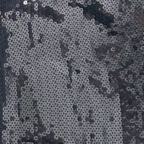 Halston Heritage Navy Sequin Shirt Dress - Picture 4 of 12